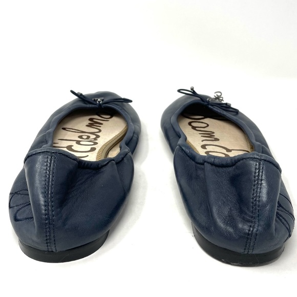 Sam Edelman Felicia Navy Nappa Leather Ballet Flats Size 9.5/ 41 - Picture 9 of 16
